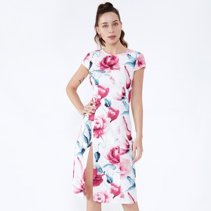 Διανέμονται Νέο Αίσθημα Roupas Floral Printed Γυναίκες Φορέματα